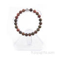 Unakite 8MM Perle Tete De Lion Bracelet